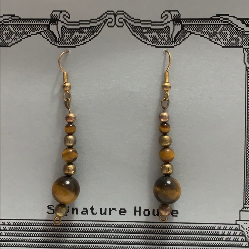 Tiger Eye dangle earrings